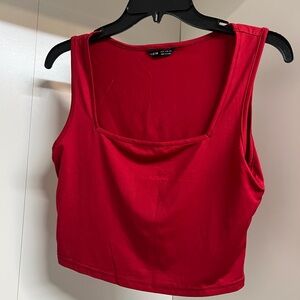 Red Sleeveless Women's Top